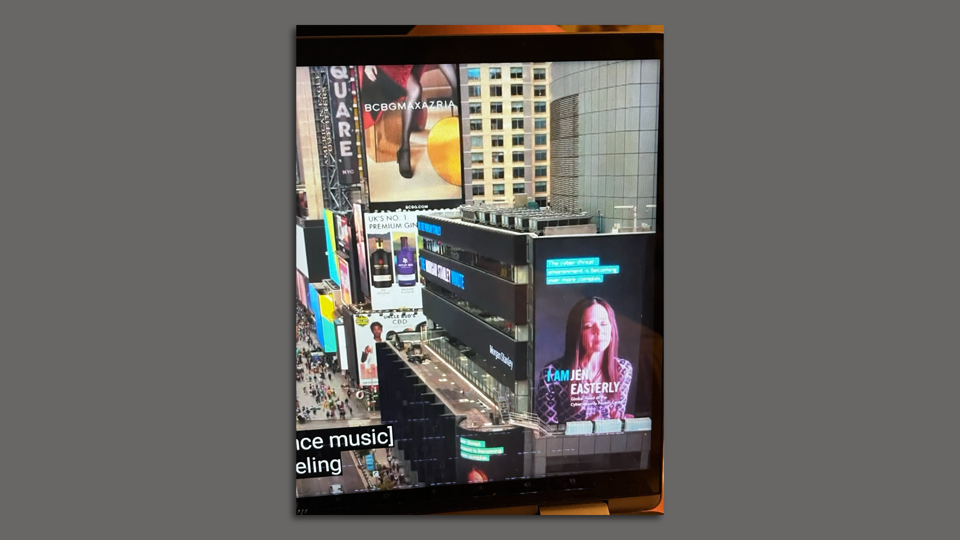 Screenshot of a snippet in the Love Island reunion episode featuring CISA's Jen Easterly 