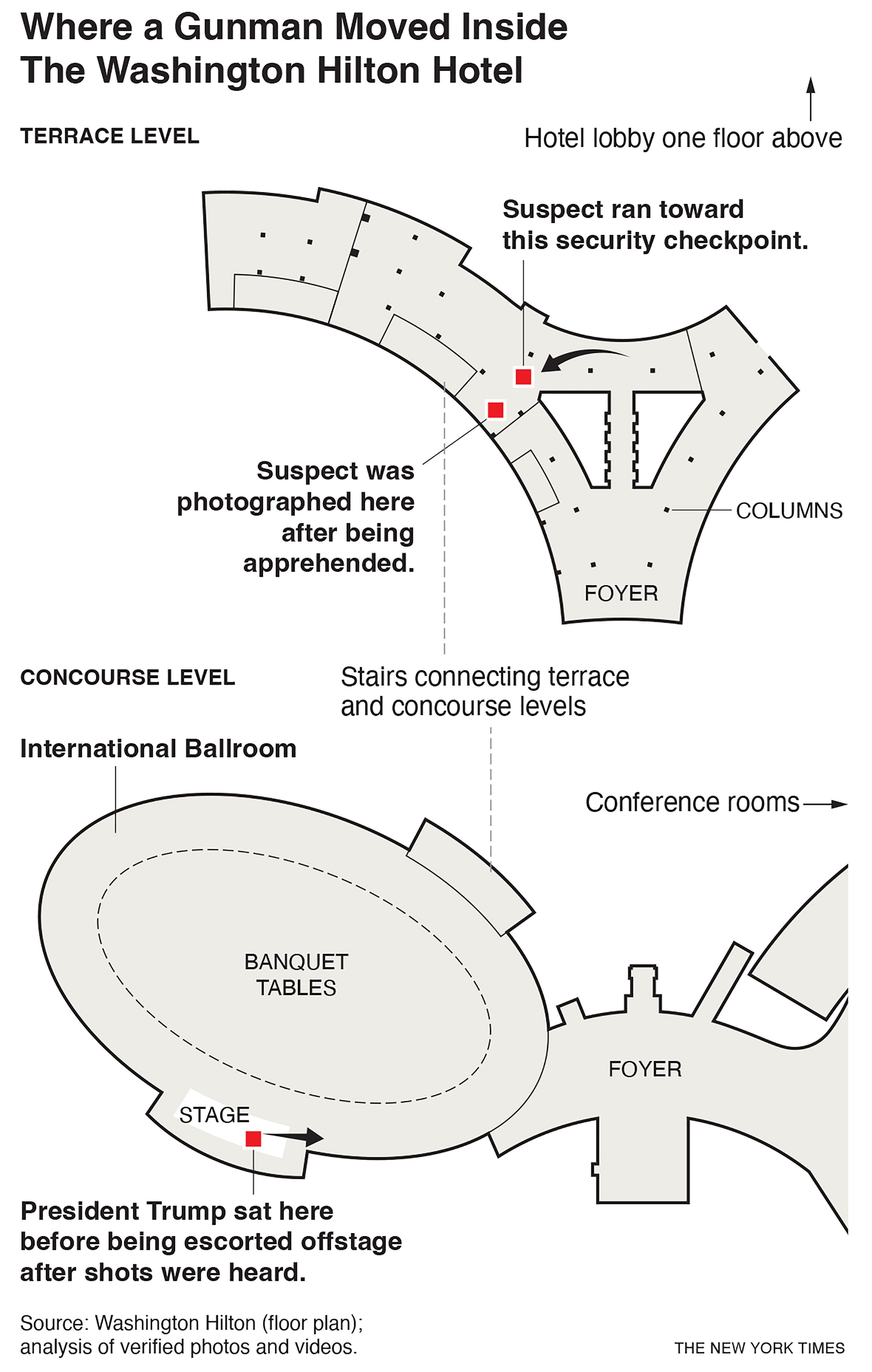 Map of the Washington Hilton