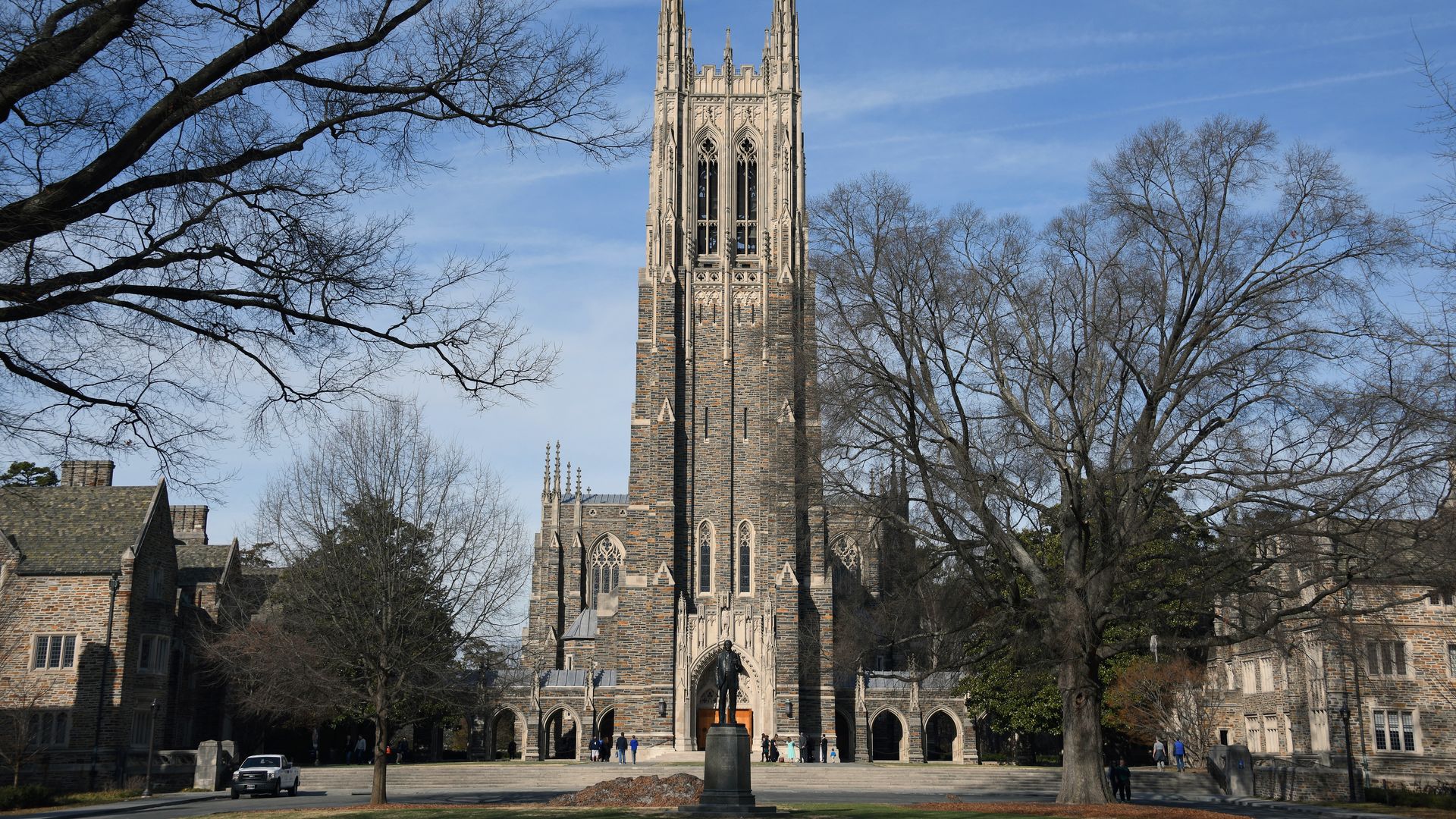Duke University Chapel seen from a distance