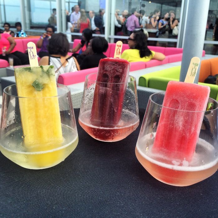 city lights rooftop popsicle cocktail