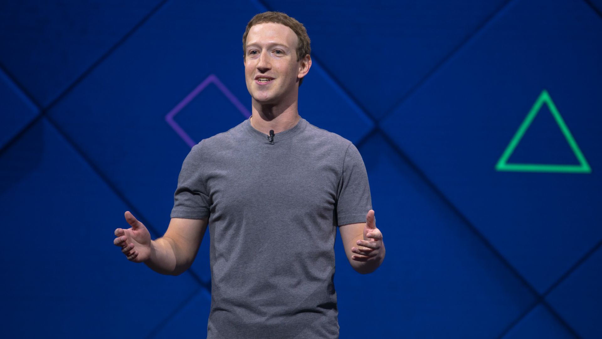Zuckerberg at F8 in 2017
