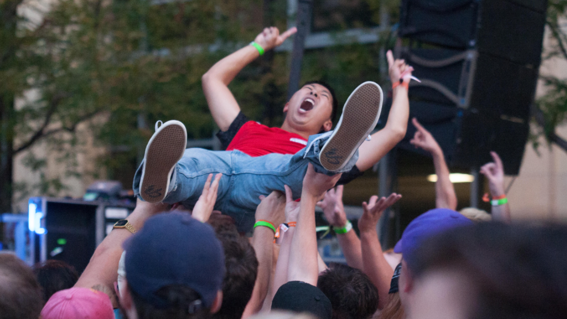 A photo of a concert.