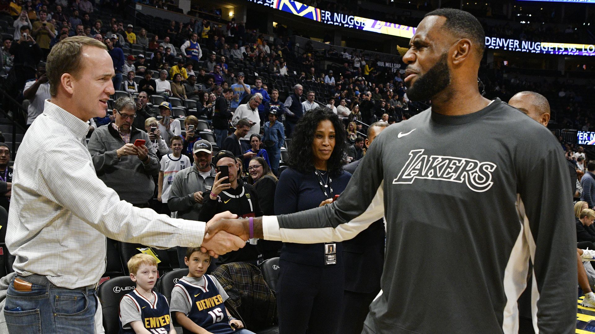 Peyton Manning and LeBron James