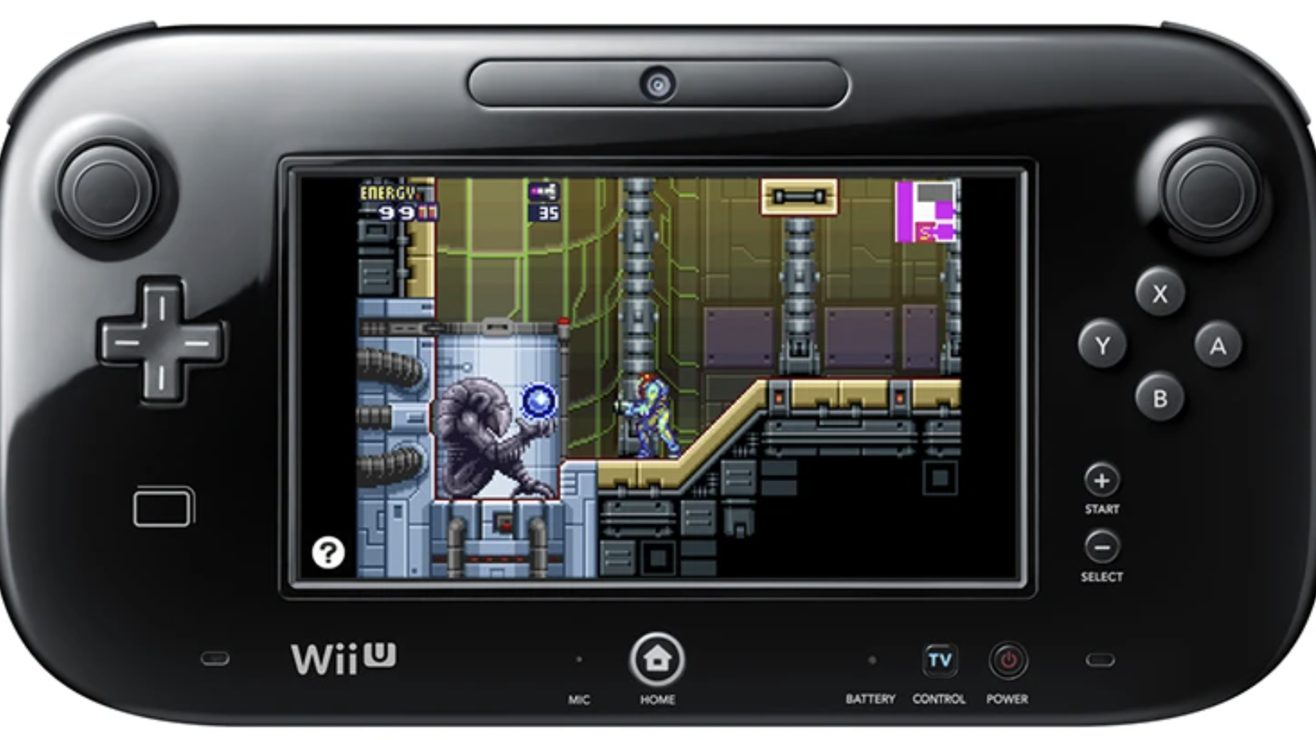 Image of a gaming device with a game on it.