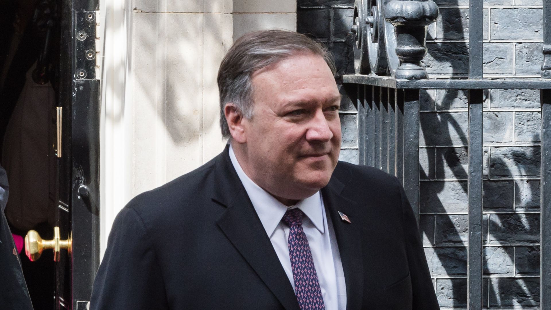 U.S. Secretary of State Mike Pompeo leaves 10 Downing Street in London, U.K.