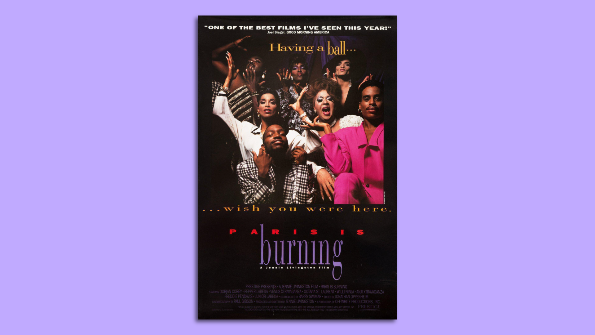 A poster from Paris is Burning