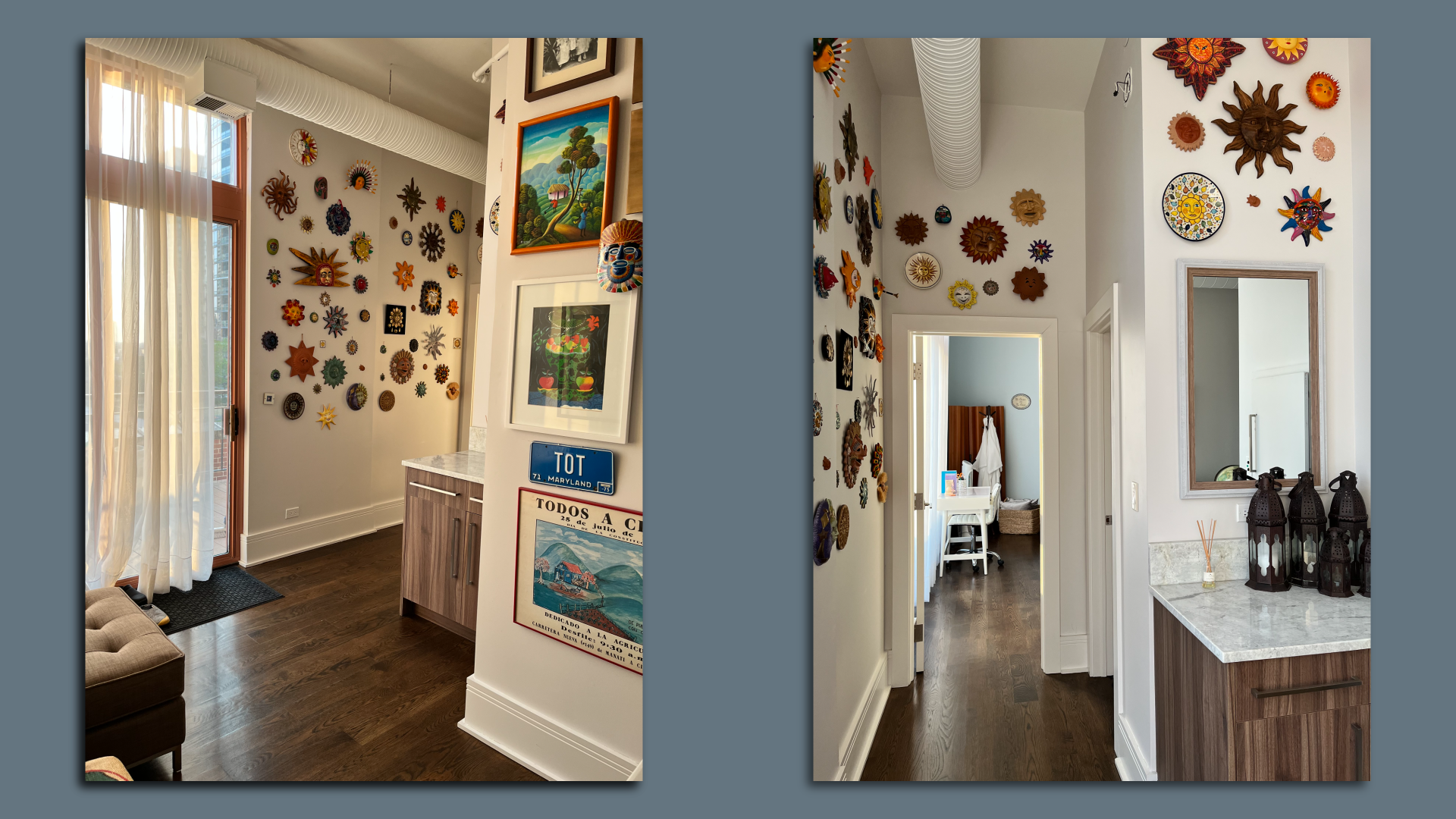 collection of suns in a home