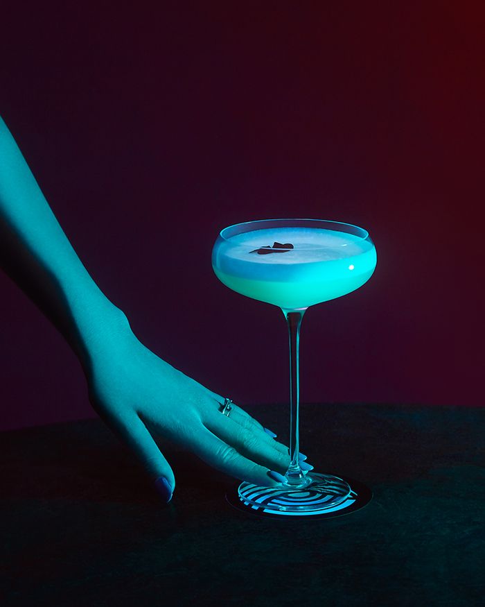 glow dark cocktail ramen shop