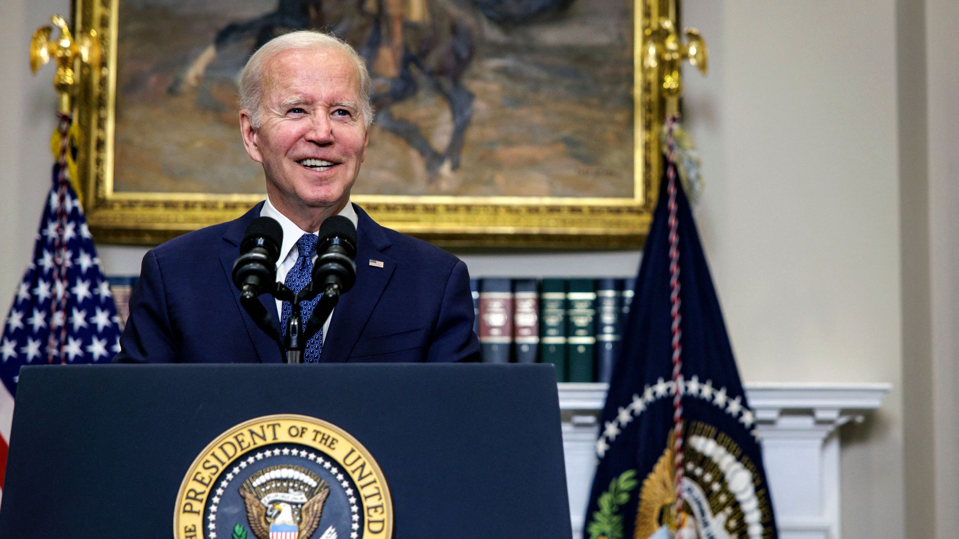 Inside Biden's relentless soft-sell on the debt ceiling bill - Axios