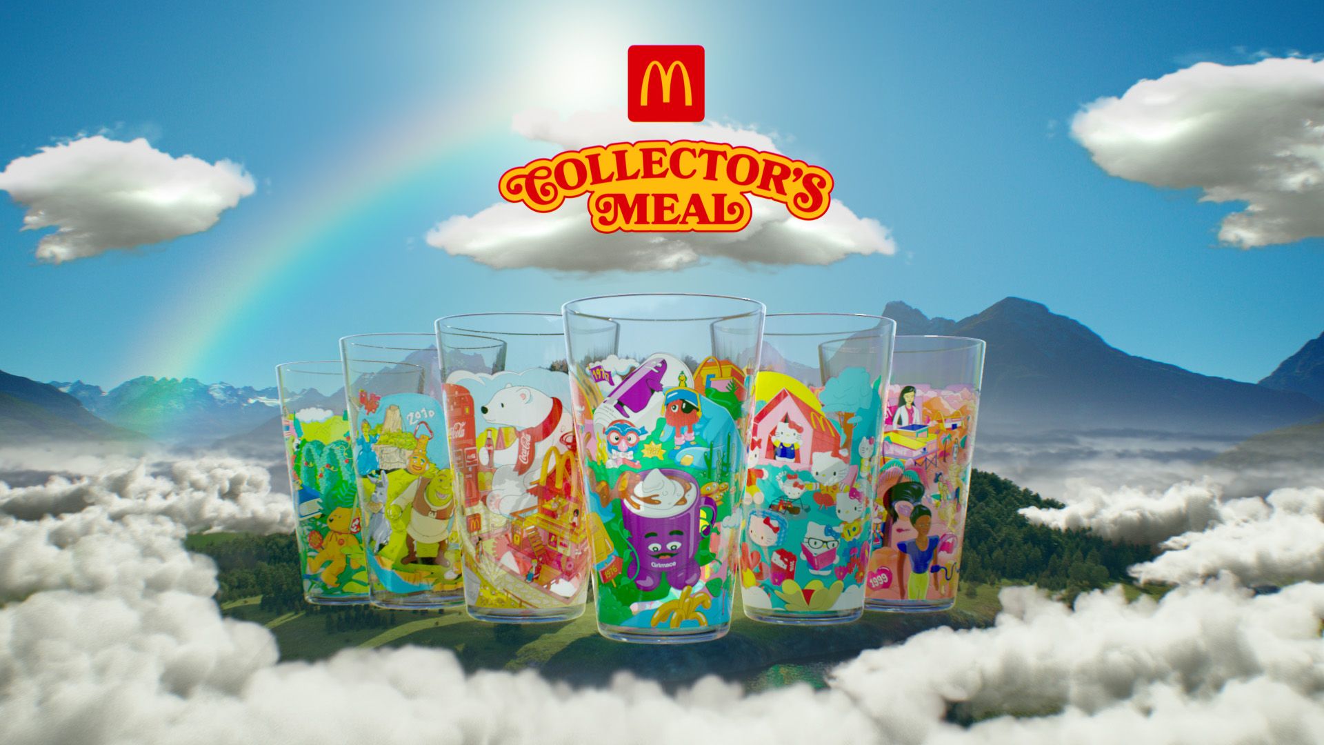 McDonald's Collector's Meal: Hello Kitty, Beanie Babies cups in