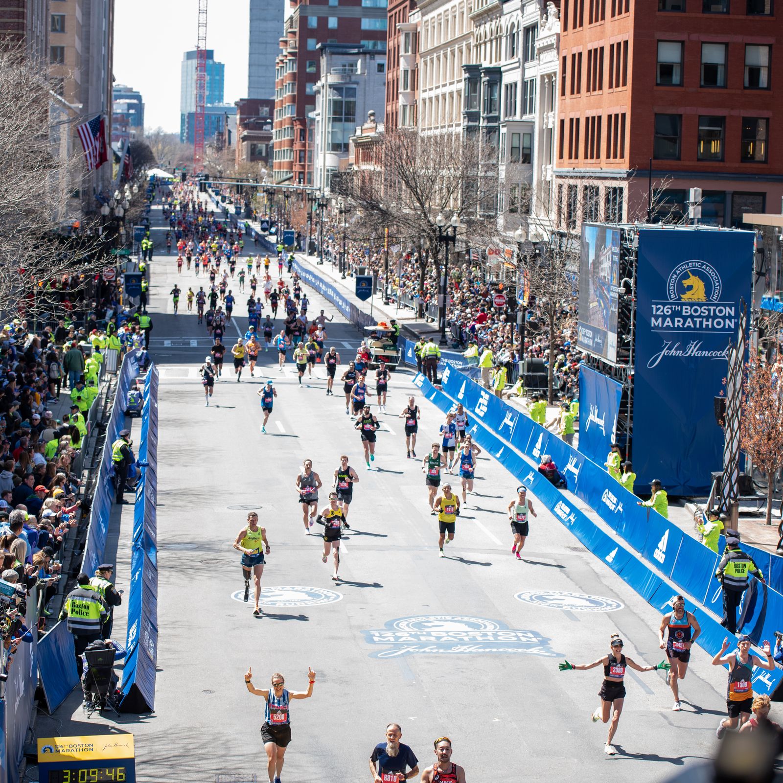 Runners kick off 127th Boston Marathon in Hopkinton