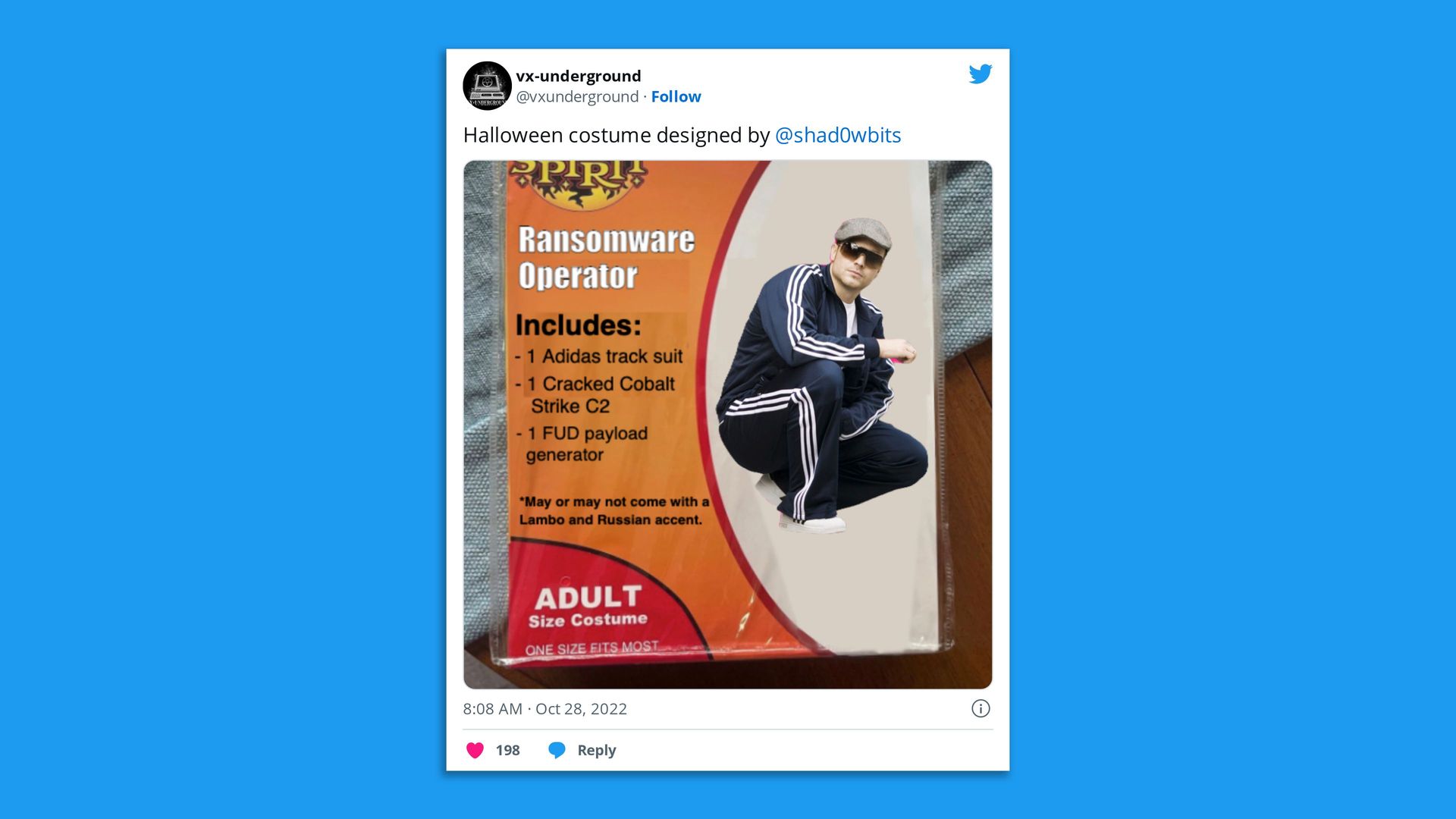 Screenshot of a tweet