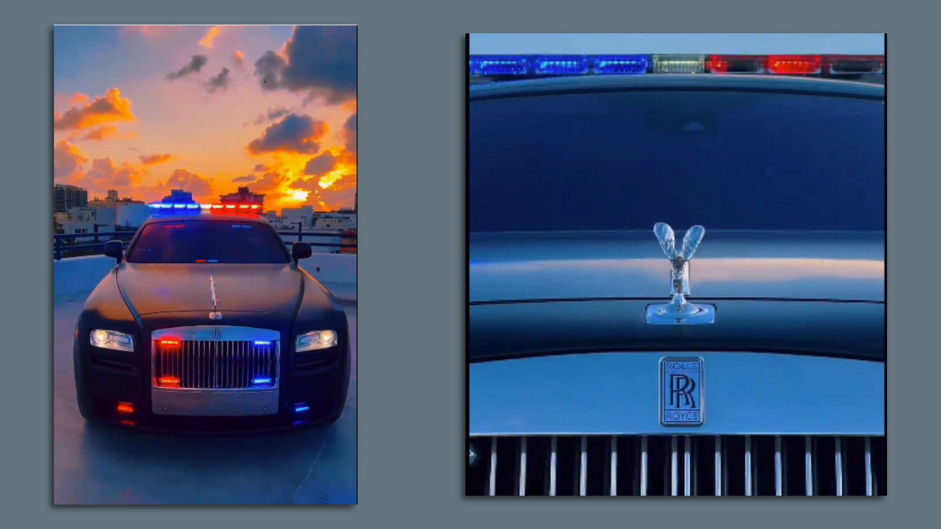 A Rolls Royce police promo car. 