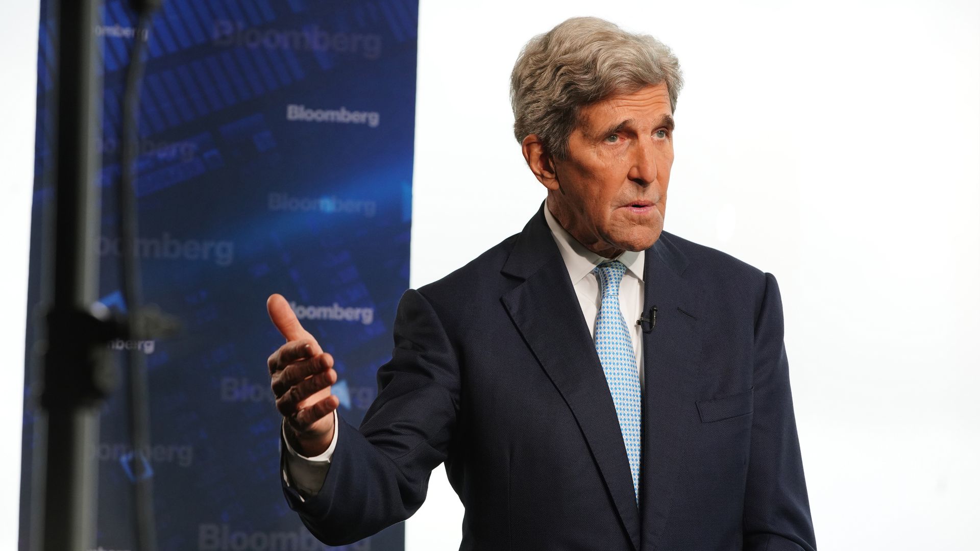 U.S. climate envoy John Kerry during an interview in New York City in September 2021.