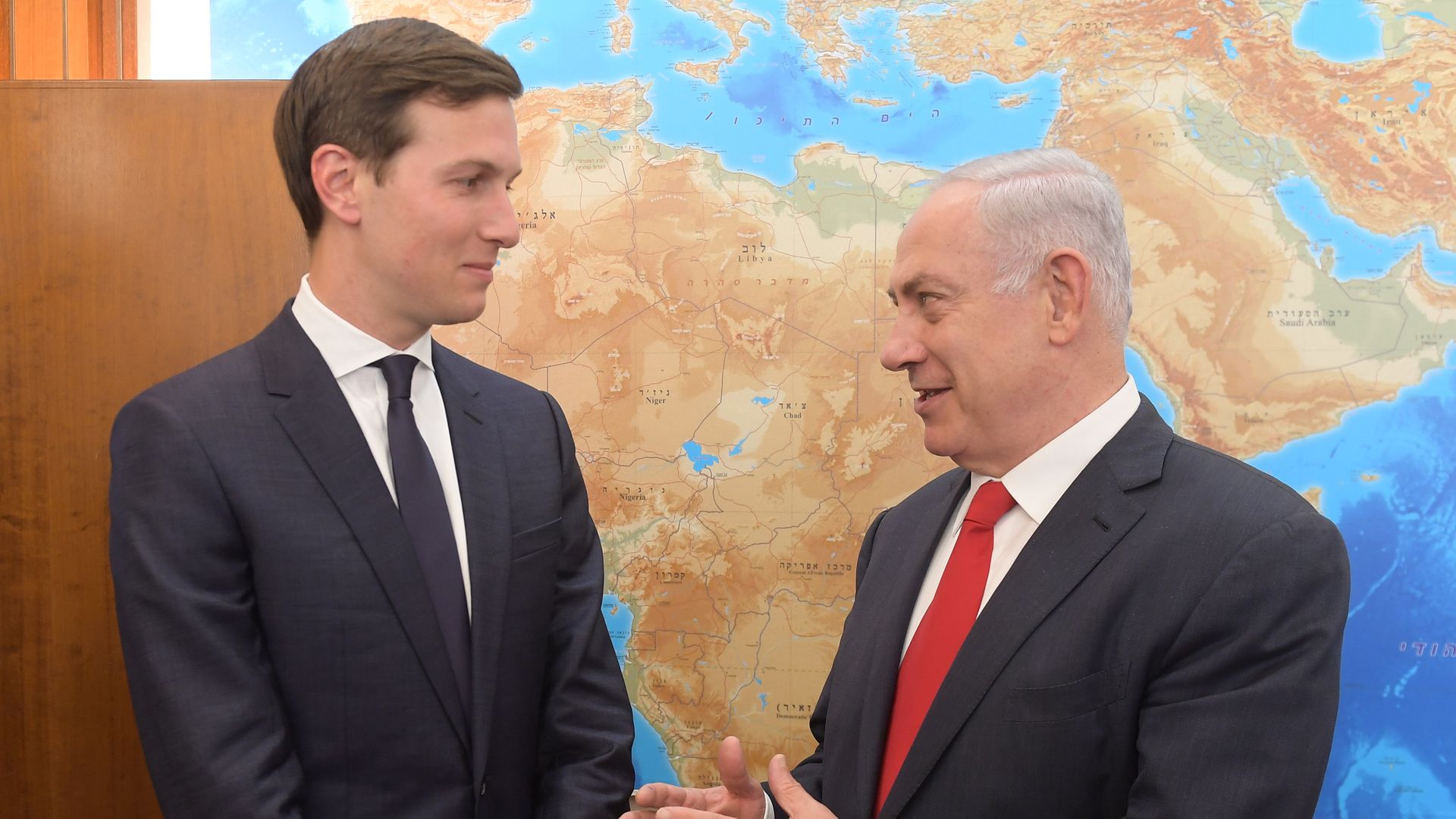 Jared Kushner with Netanyahu