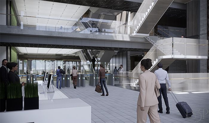 Rendering of Centene's campus near UNC Charlotte