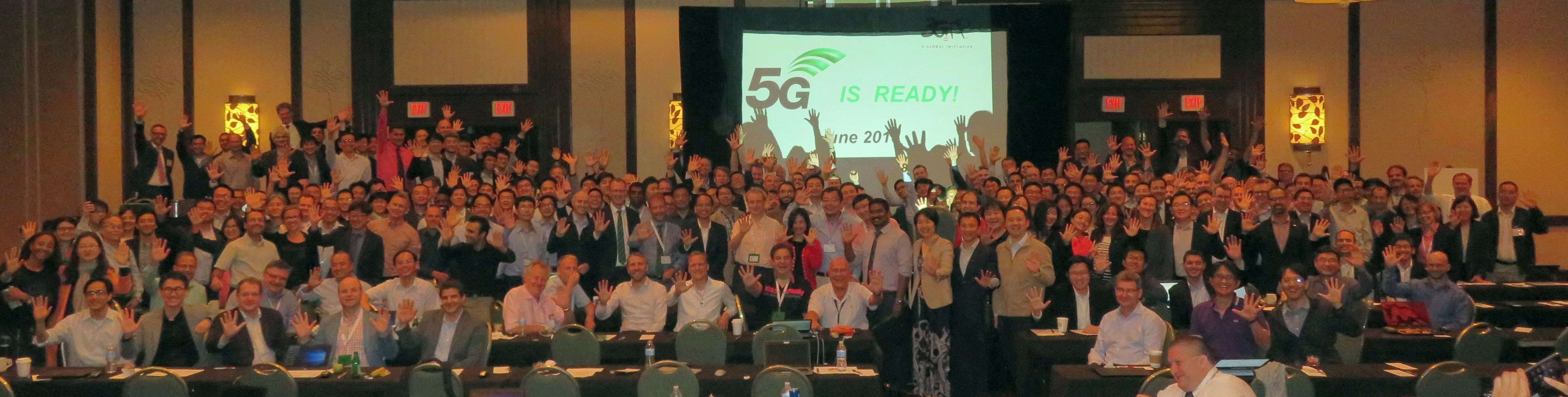 Group photo from last week's 5G meeting in La Jolla, Calif.