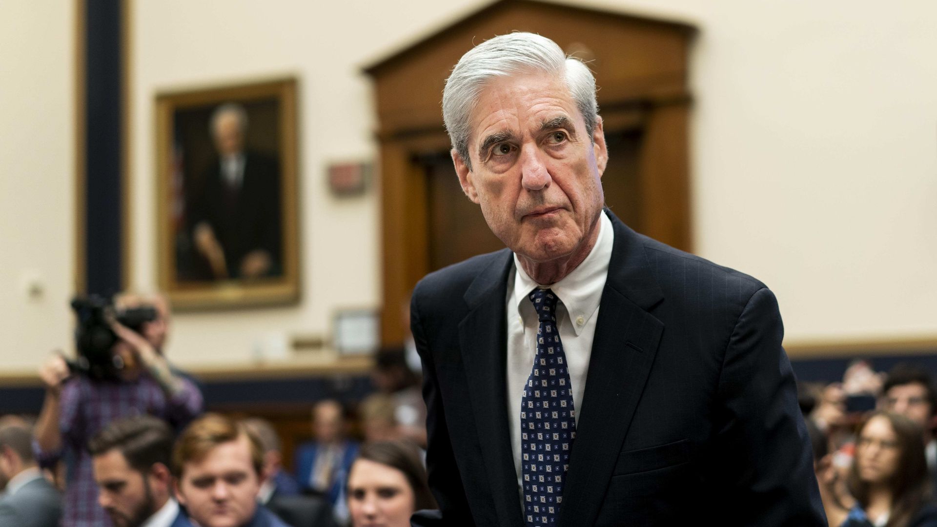 Former Special Counsel Robert Mueller testifies before the House Permanent Select Committee on Intelligence on Capitol Hill on Wednesday July 24, 2019