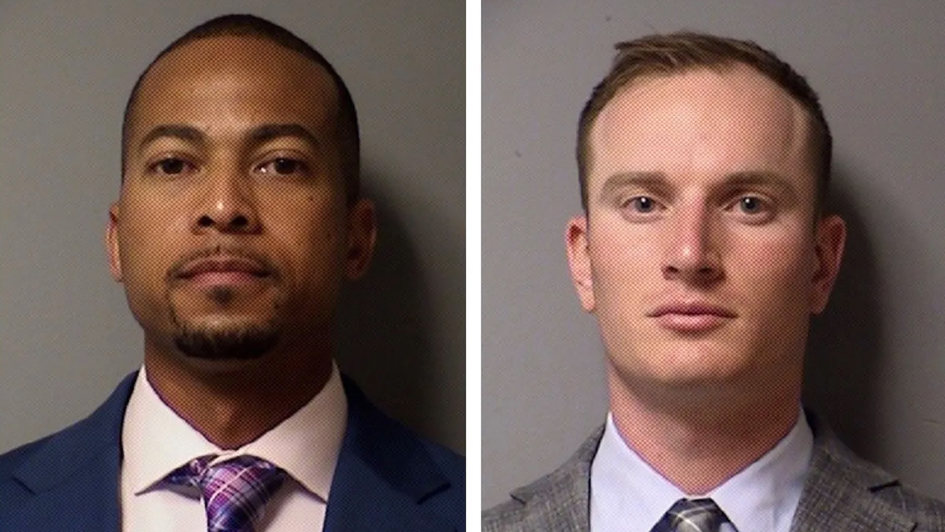 James Johnson, left, and Zachary Camden, former sheriff’s deputies in Texas, have been indicted for second degree manslaughter.