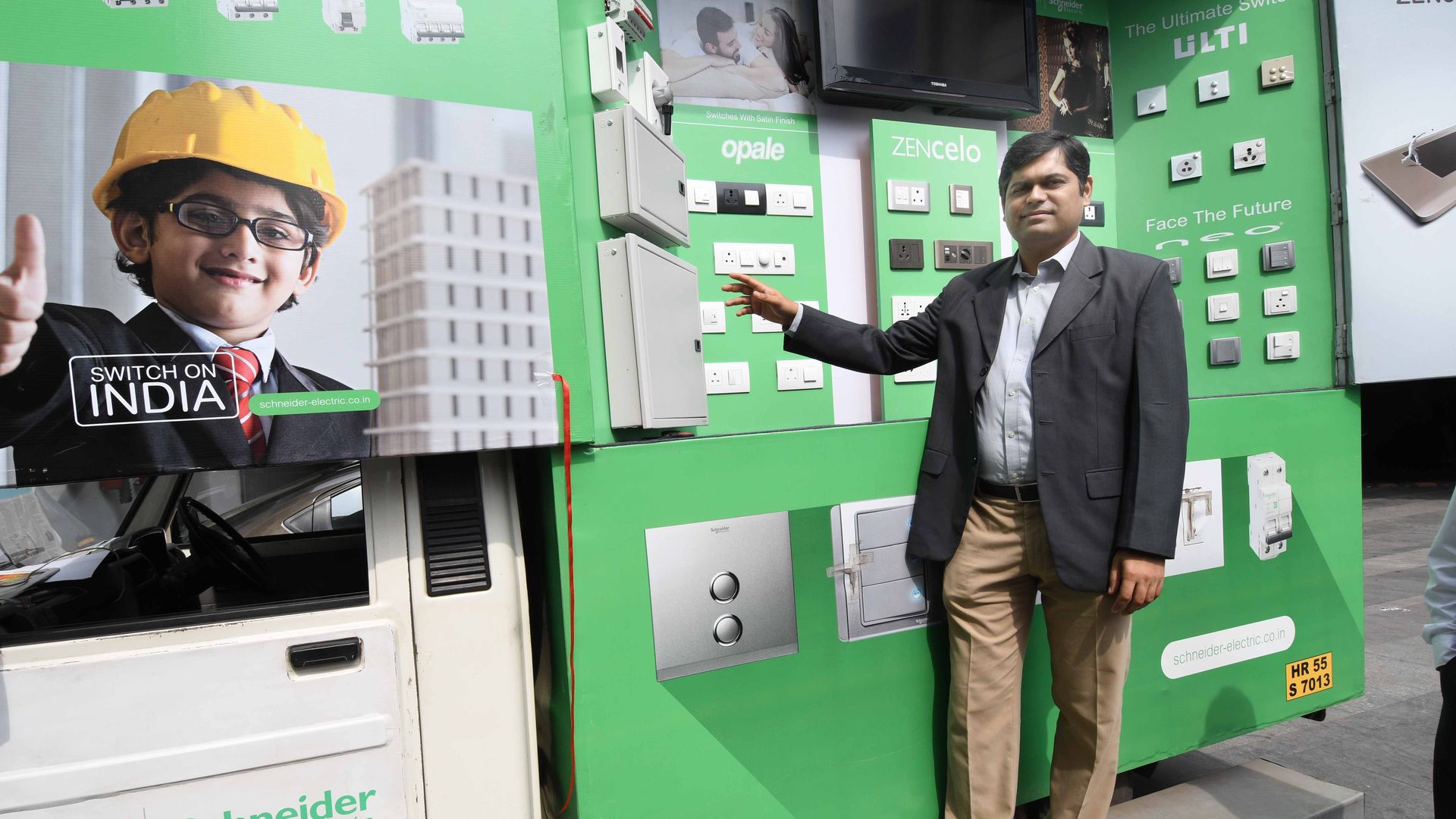 Regional Sales Head-East of Schneider Electric India meets the press and lunches Switch on India campaingn in West Bengal 