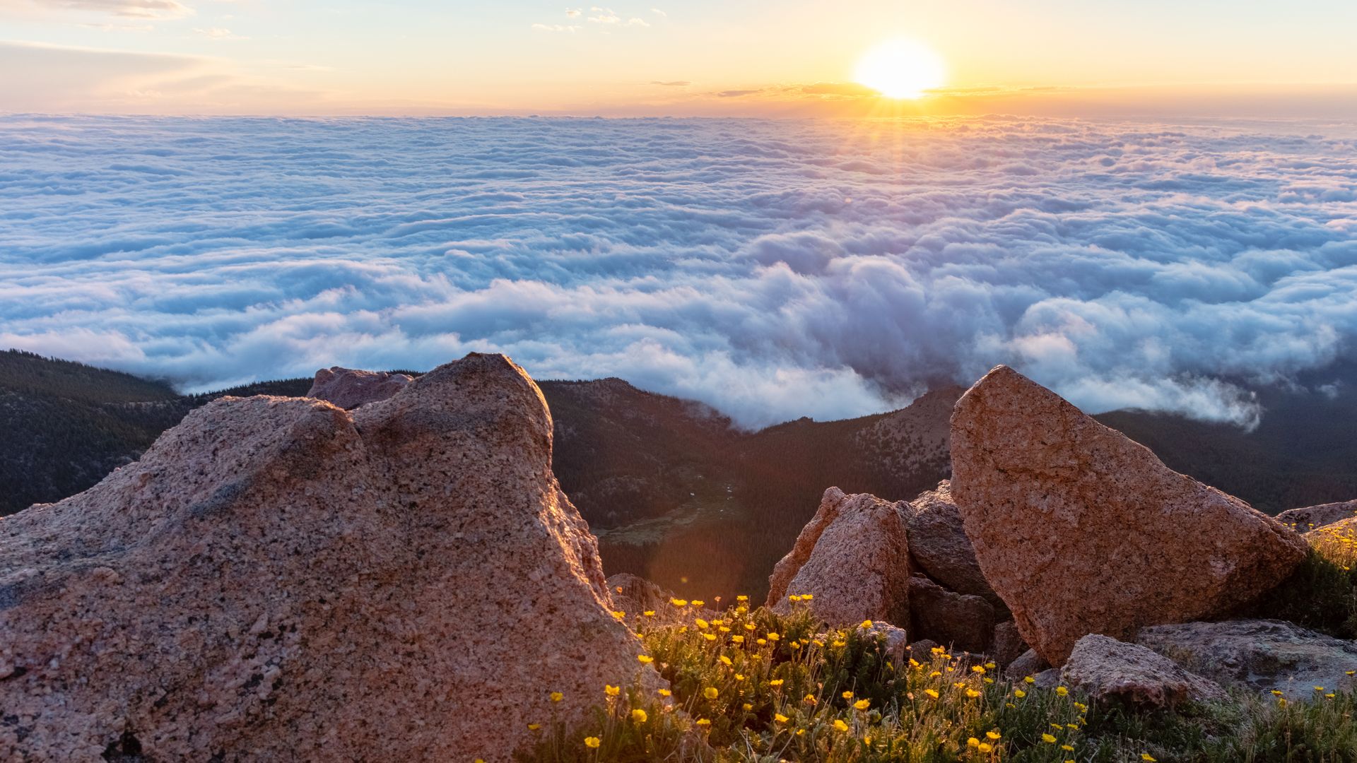 A view from Pikes Peak in 2018. Photo: John Mortland/Icon Sportswire via Getty Images