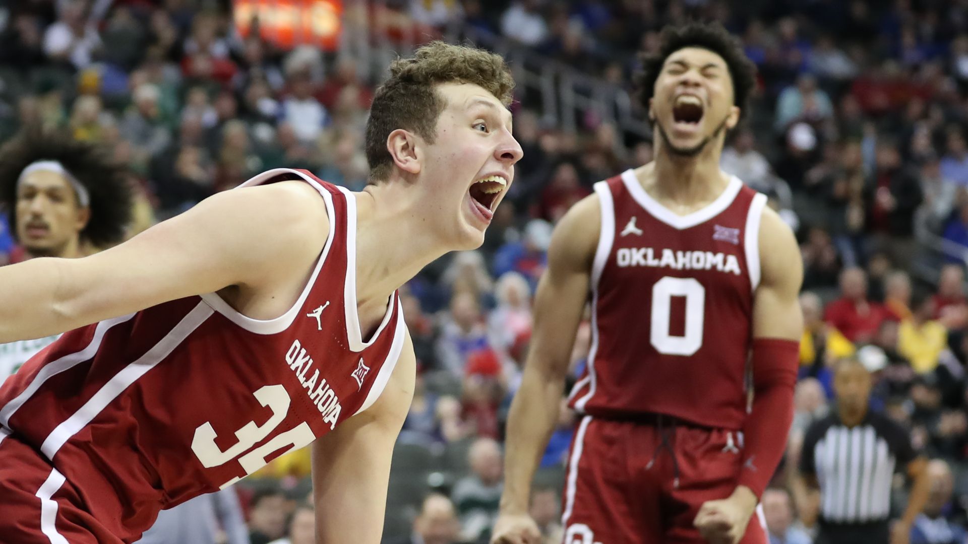 Oklahoma celebrating