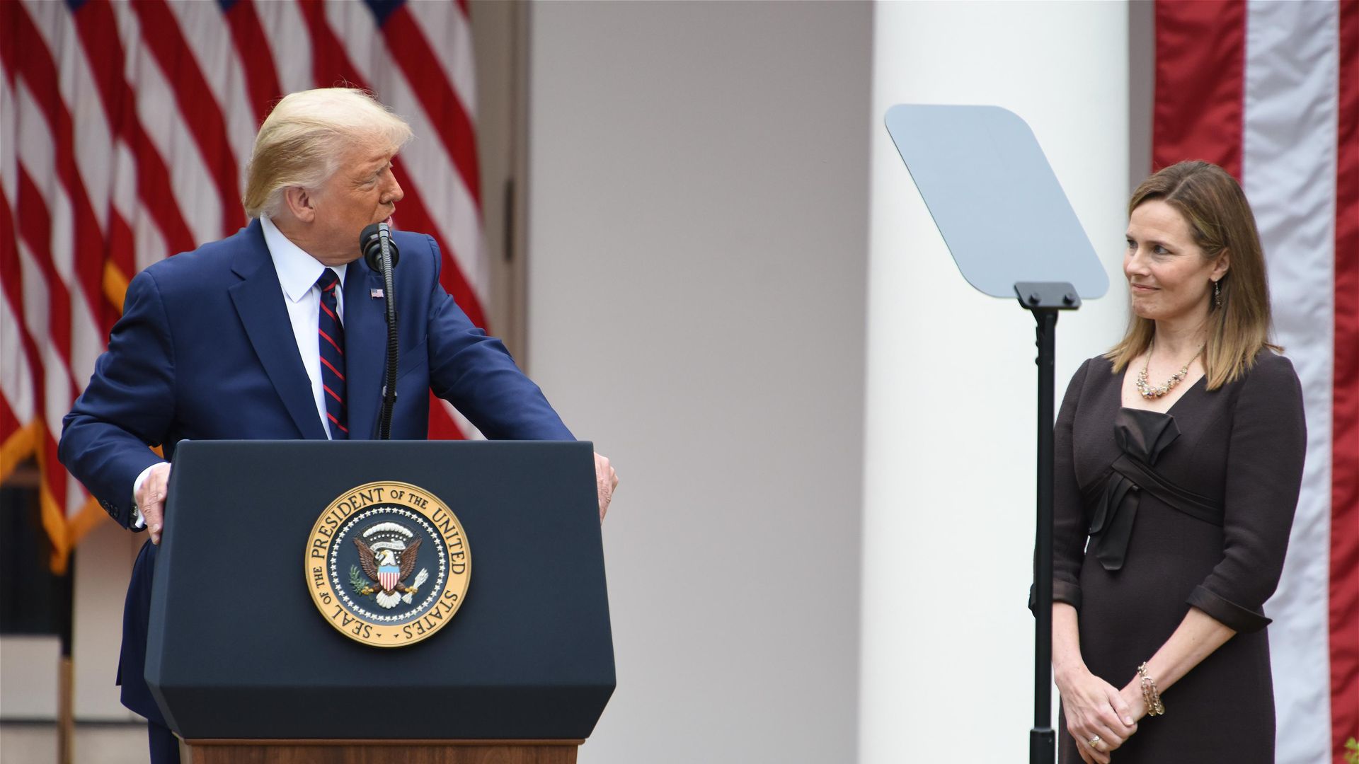Trump and Amy Coney Barrett
