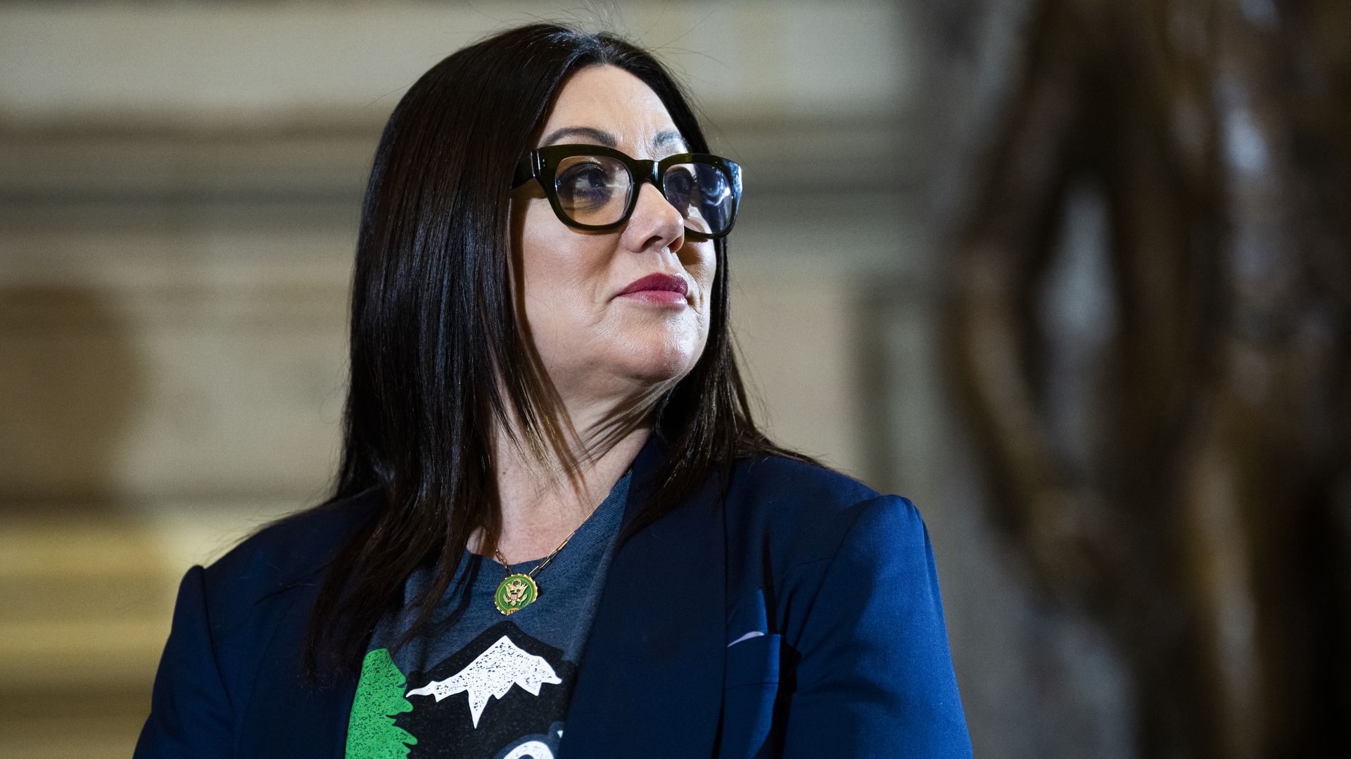 Rep. Lori Chavez-DeRemer, R-Ore., attends a signing ceremony in the U.S. Capitol