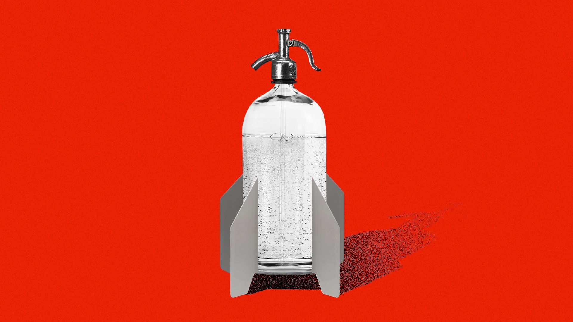 An illustration of a hard seltzer bottle