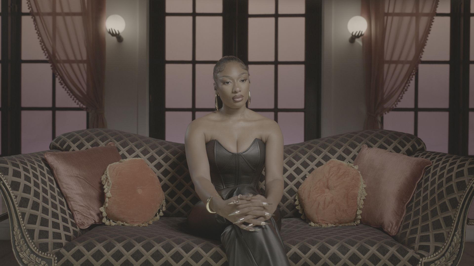 Rapper Megan Thee Stallion in a new documentary "Megan Thee Stallion: In Her Words"