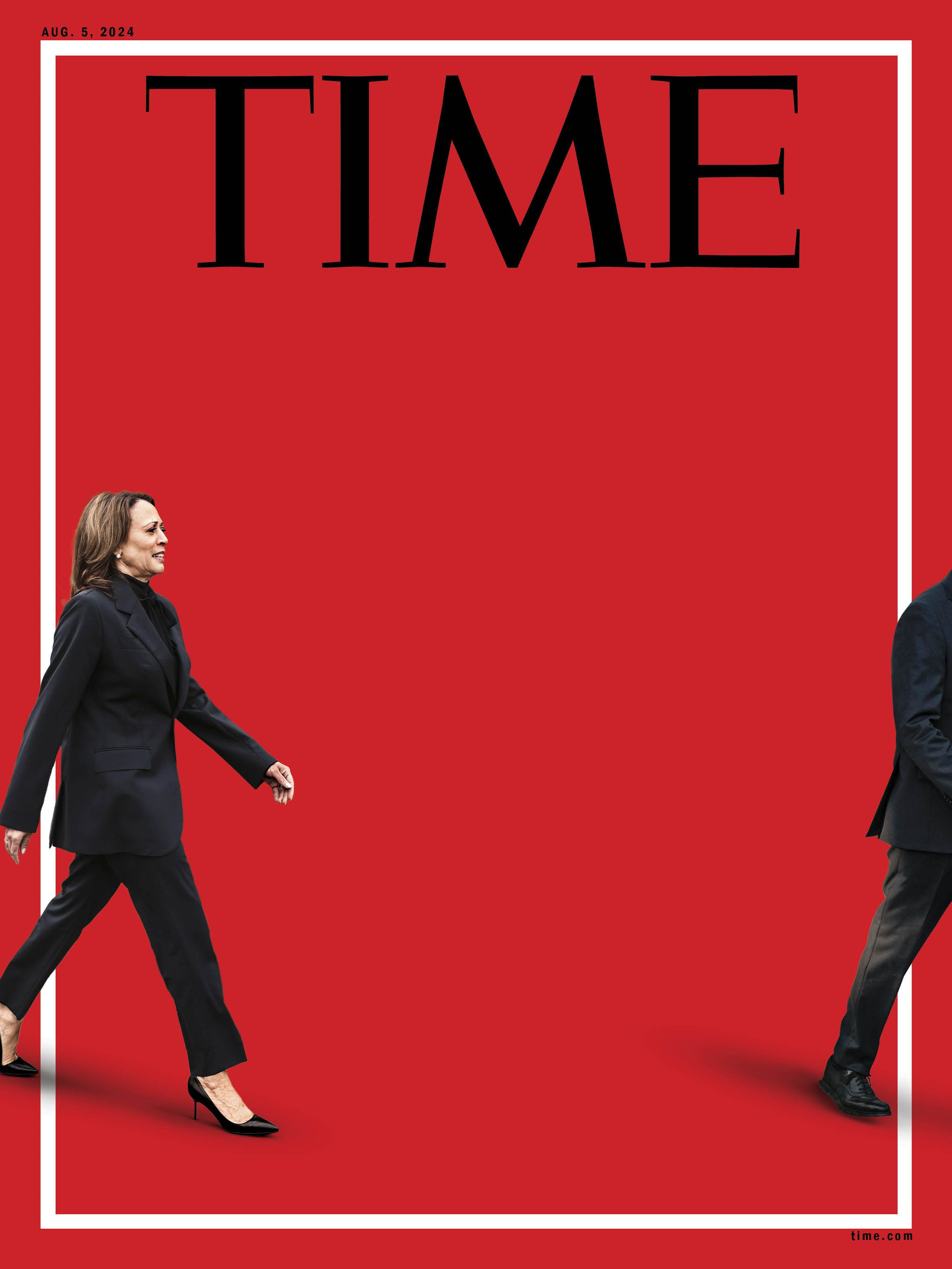 A Time magazine cover showing Vice President Kamala Harris