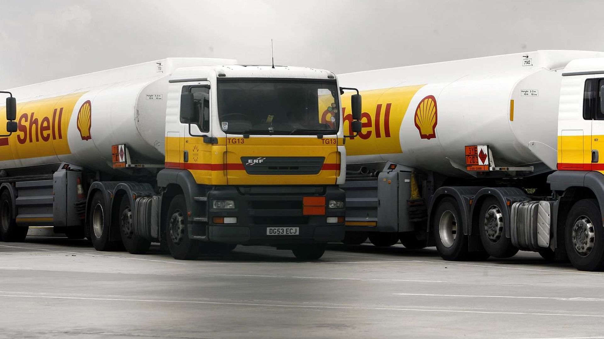 Shell tanker trucks