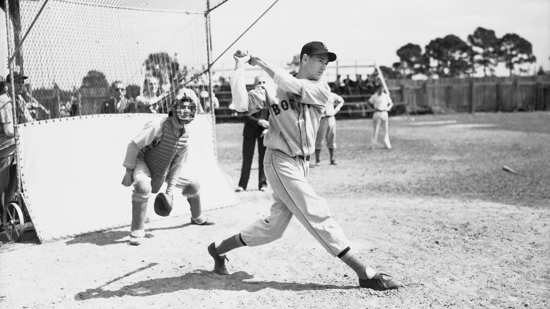 ted williams batting practice