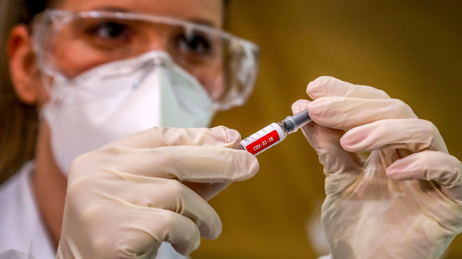 A trial COVID-19 vaccine. Photo: Silvio Avila/AFP via Getty Images