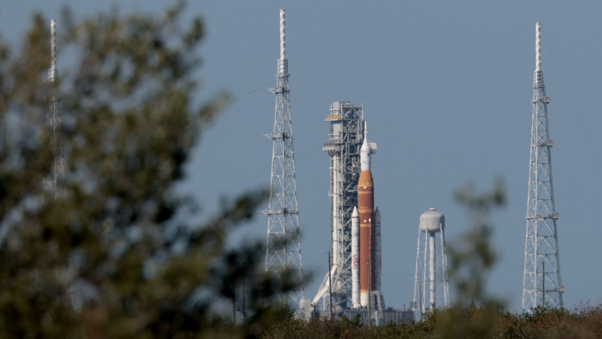 NASA's Artemis II Space Launch System rocket and Orion spacecraft.