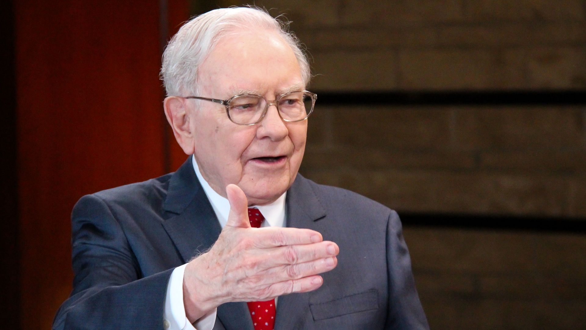 Warren buffett in a suit