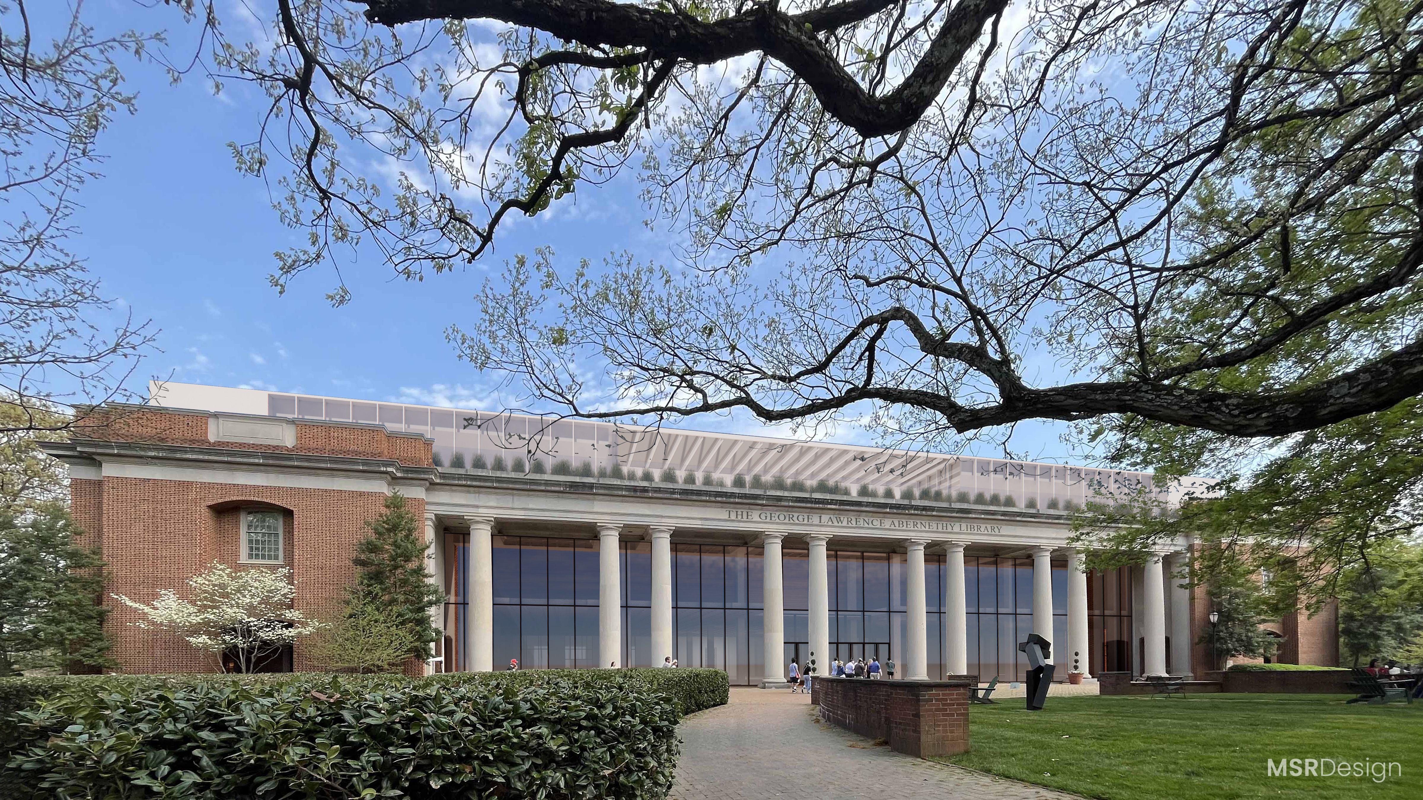 renovated library at Davidson college