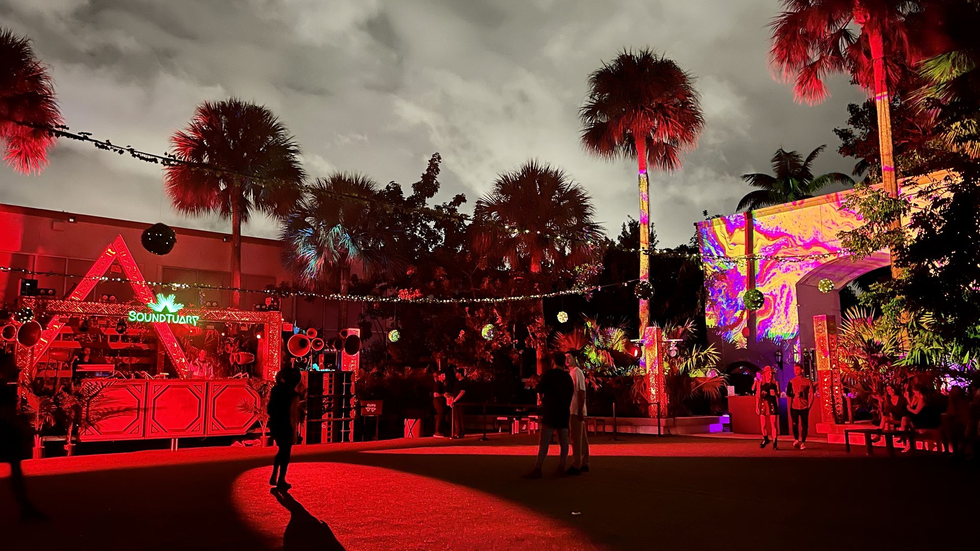 empty dance floor art basel