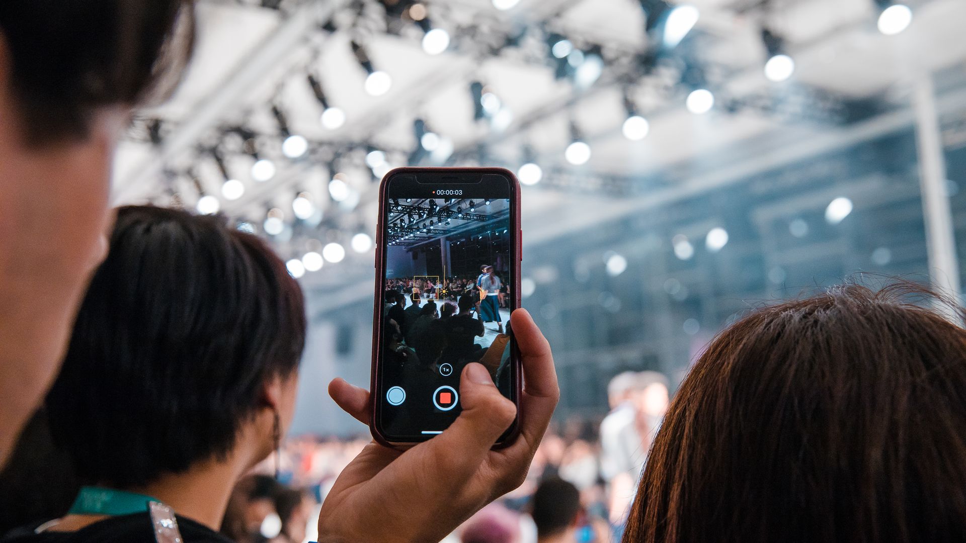 A camera app open on a smartphone