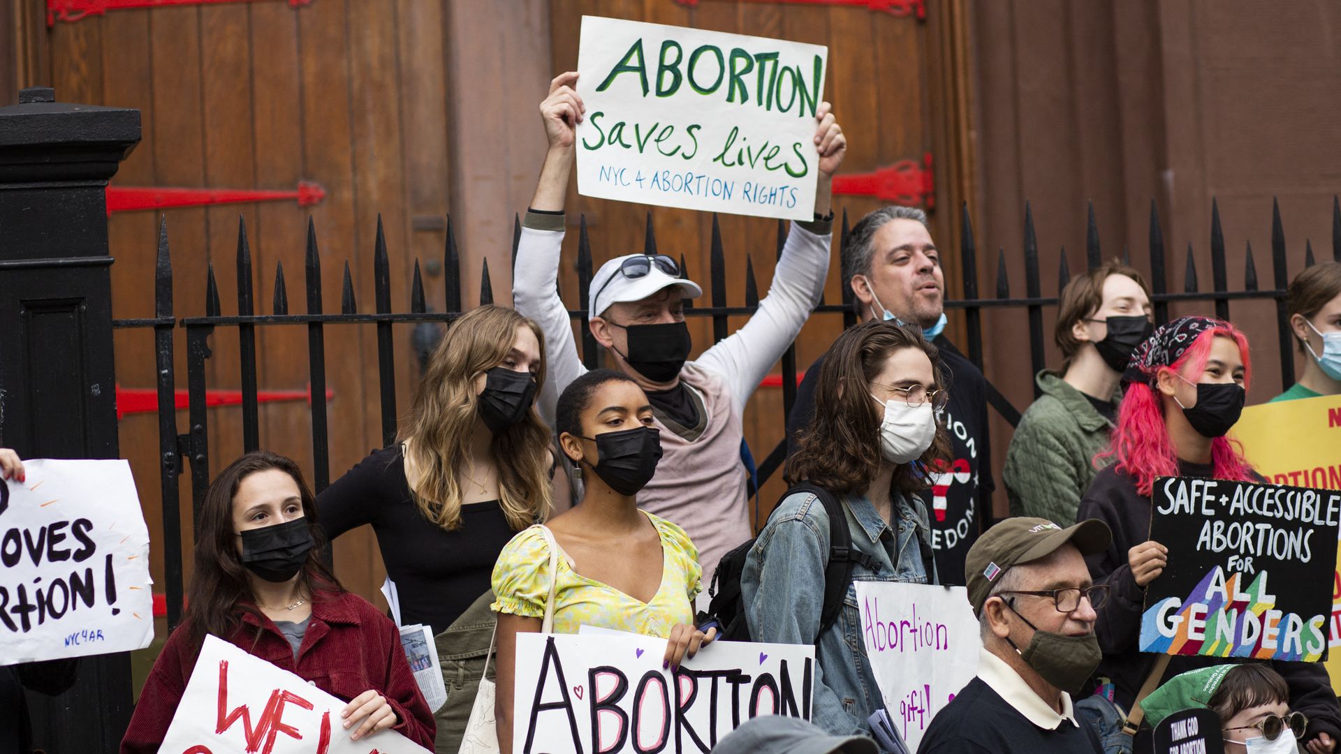 Picture of abortion rights activists