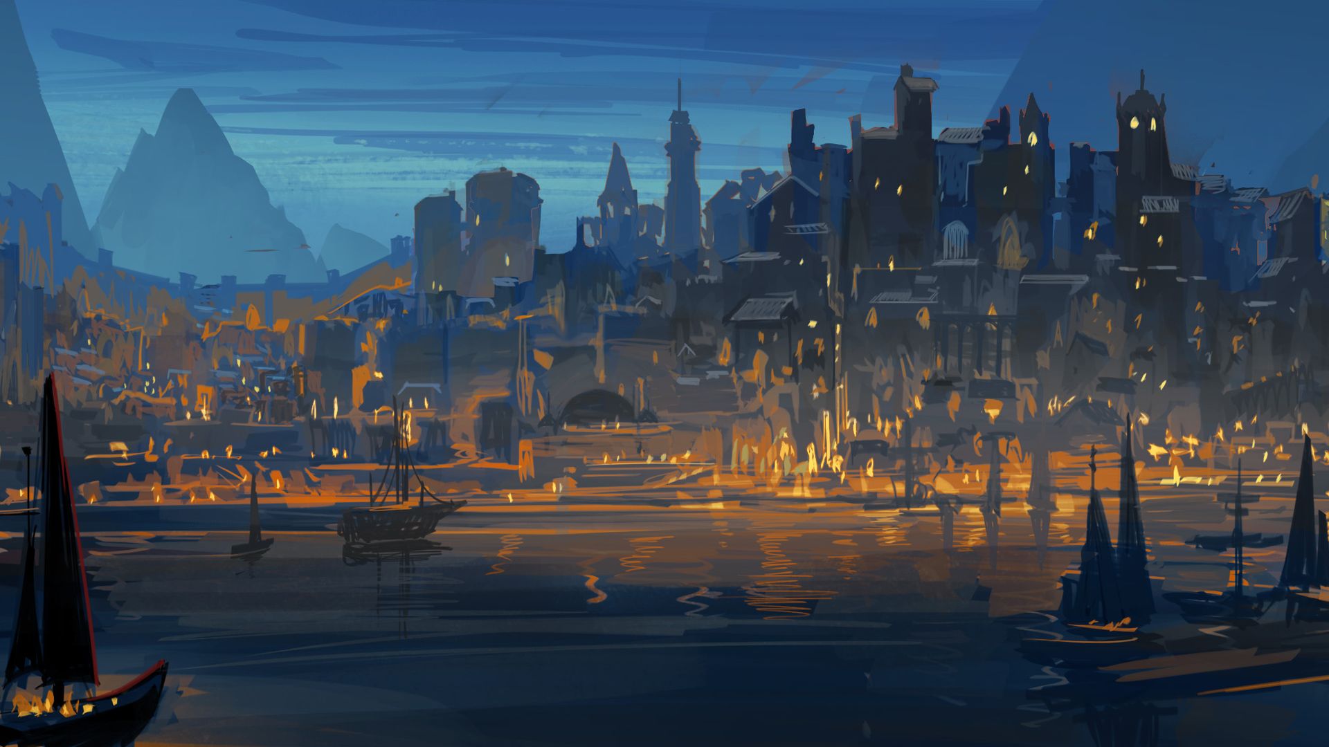 A magical world from the Dungeons & Dragons game.