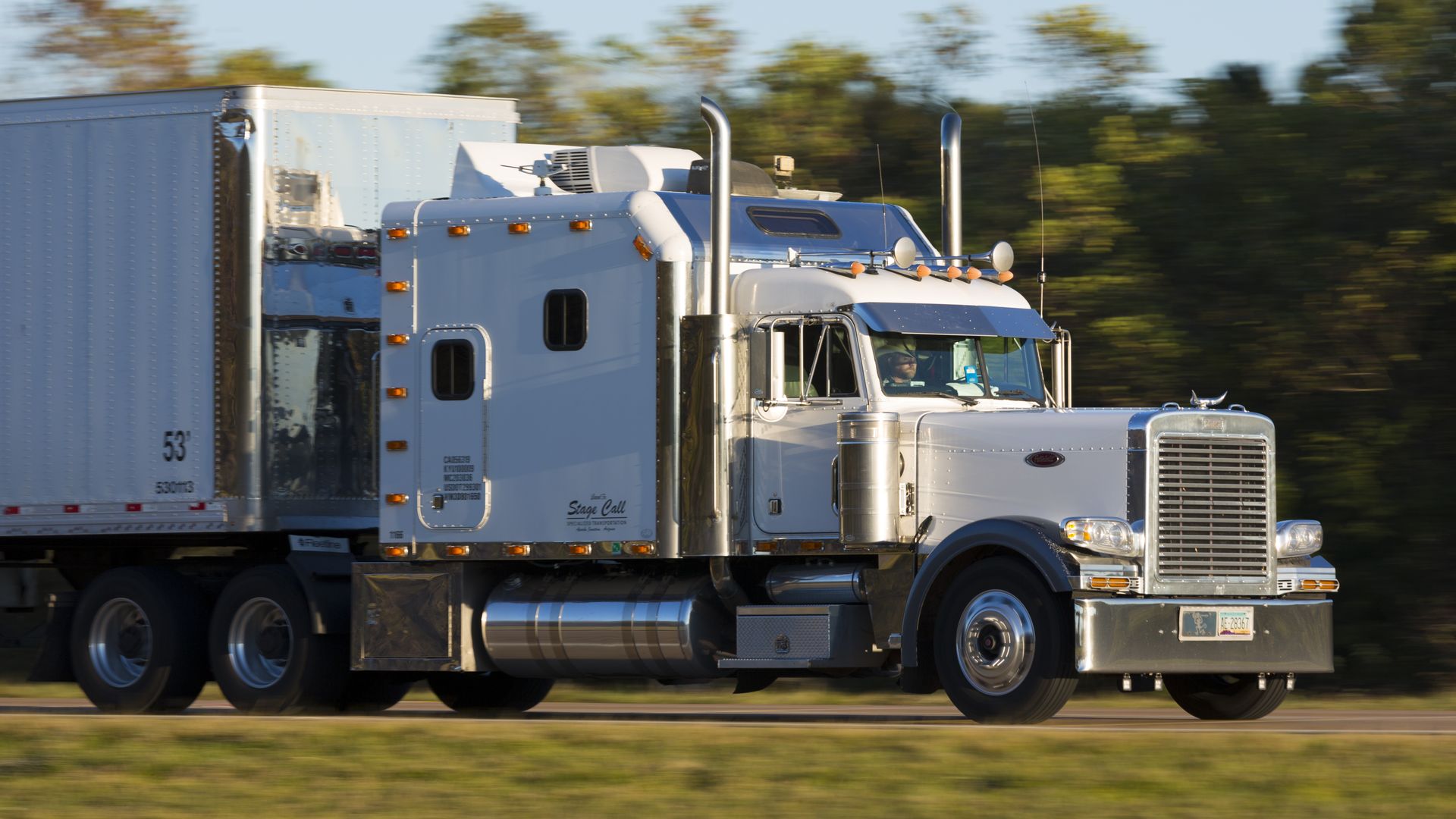 A long-haul truck in Louisiana.