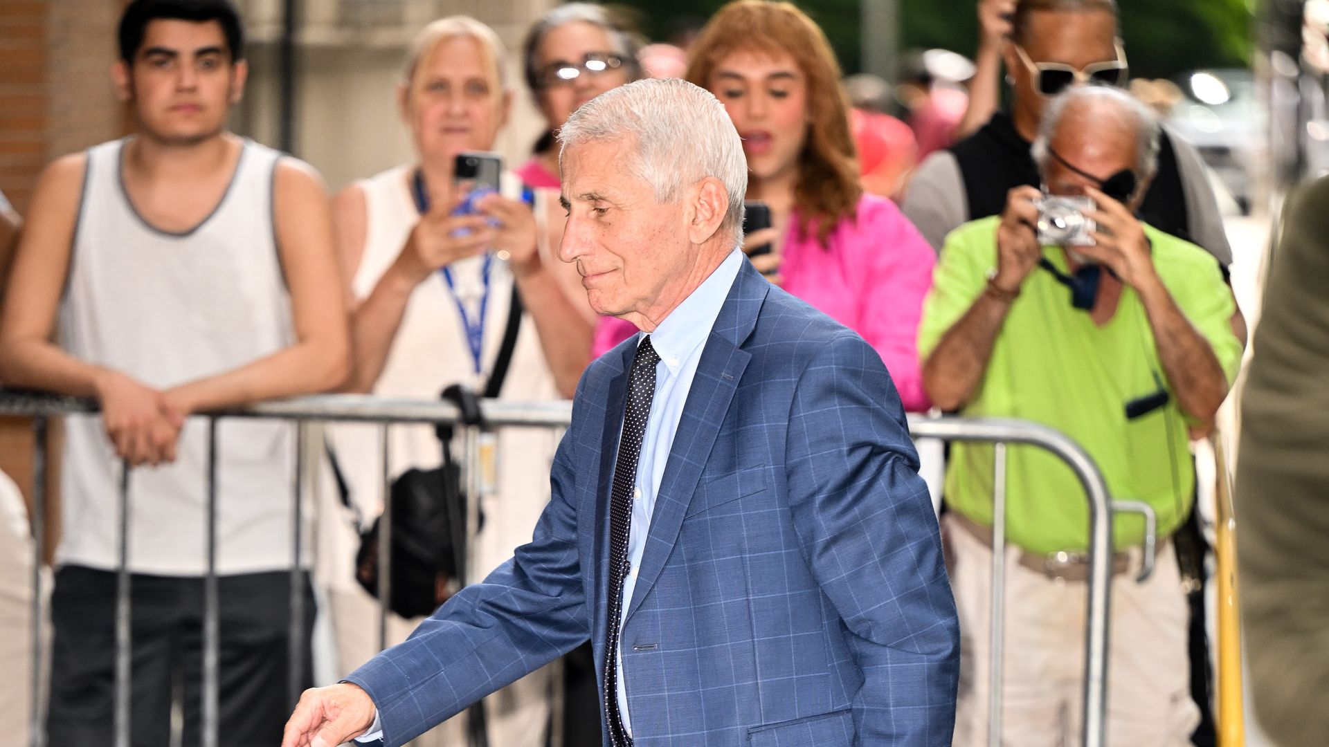 Anthony Fauci is seen arriving to ABC's "The View" on the Upper West Side on June 20, 2024 in New York City.