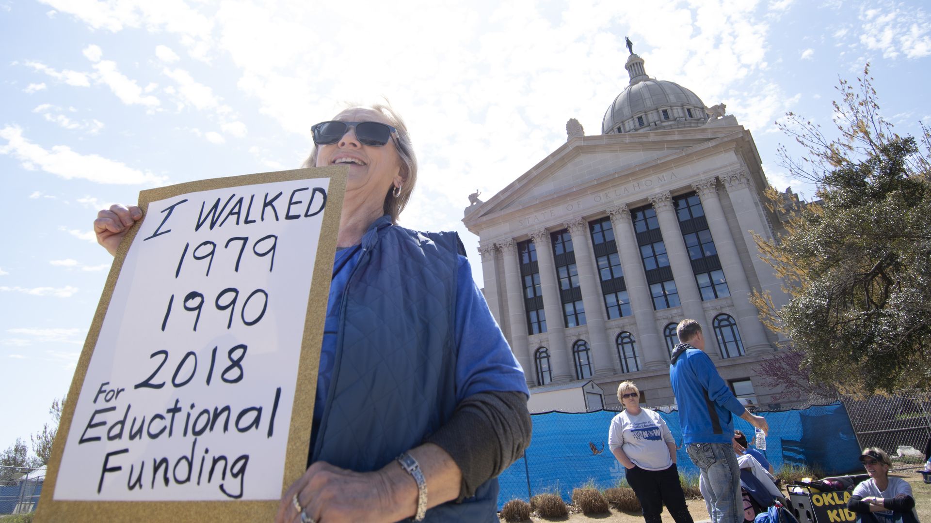 Teachers protesting in Oklahoma