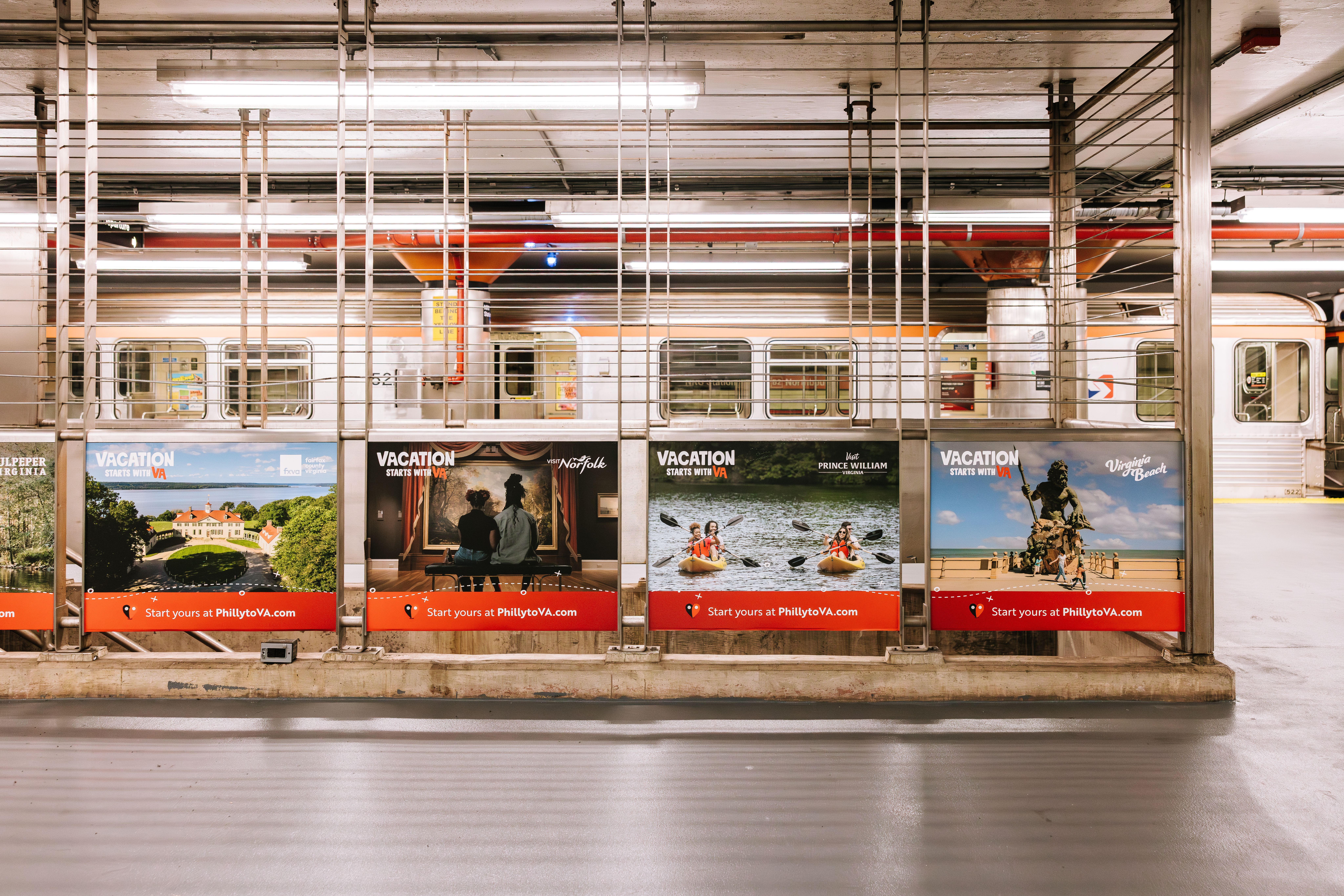 Vacation in Virginia signs in Philly 