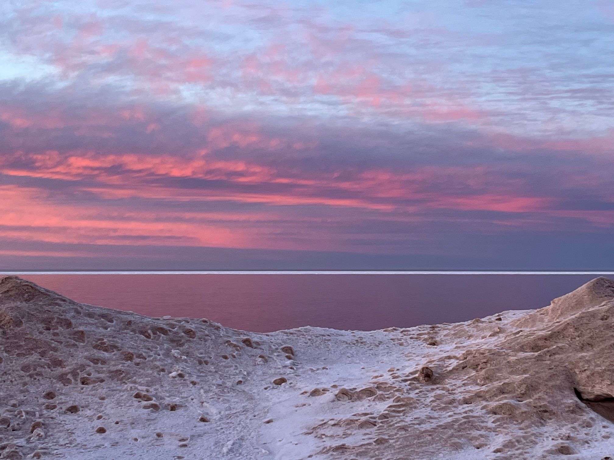 Pink and purple sunset