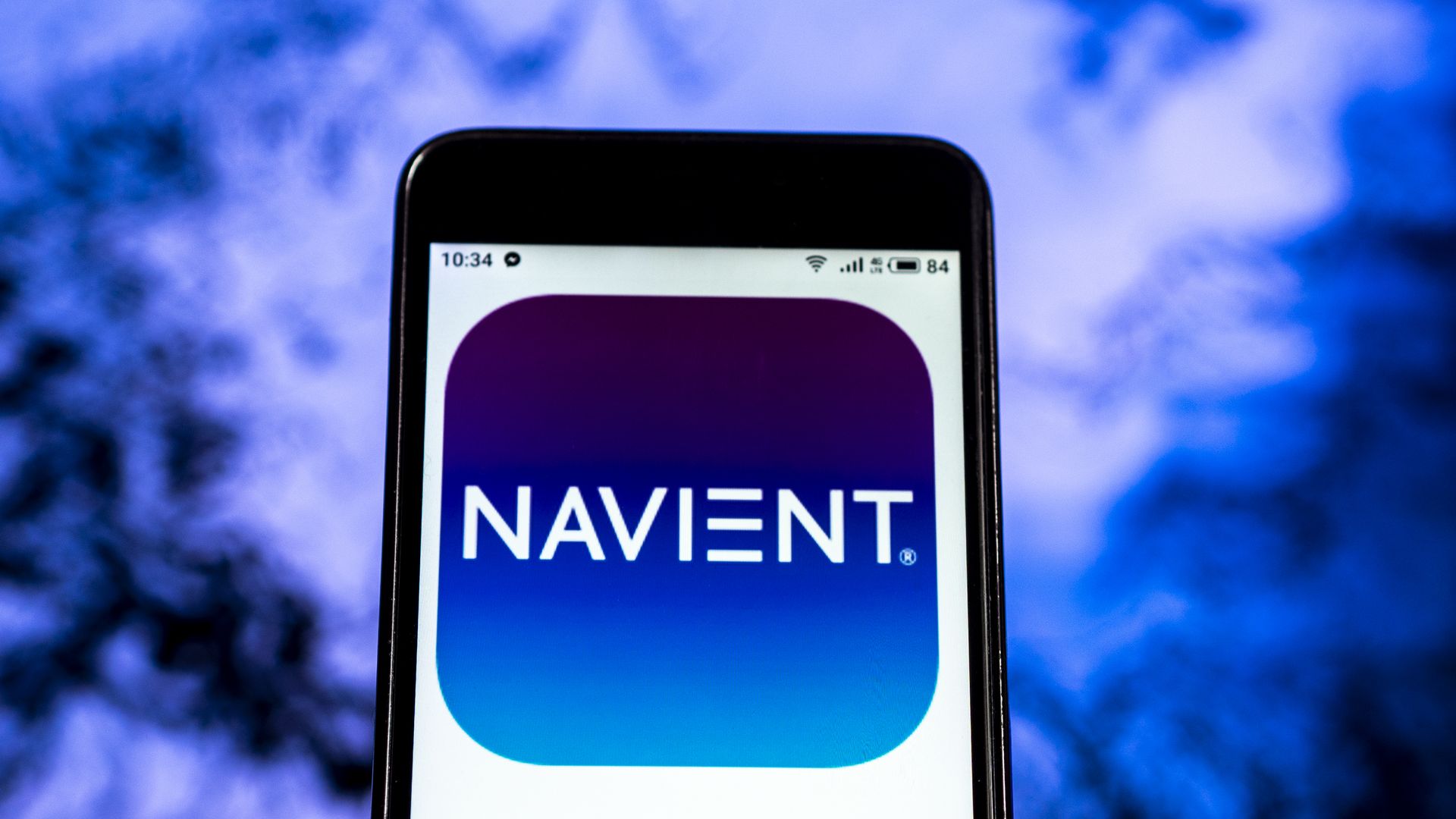 In this image, the Navient logo is displayed on a photo.