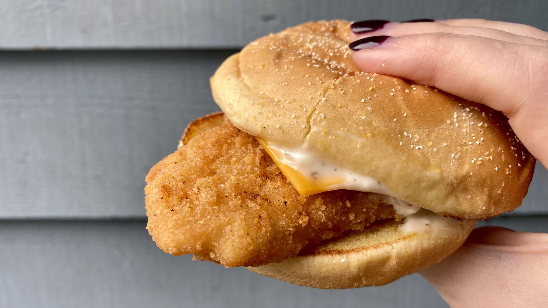 Fish sandwich at Bojangles