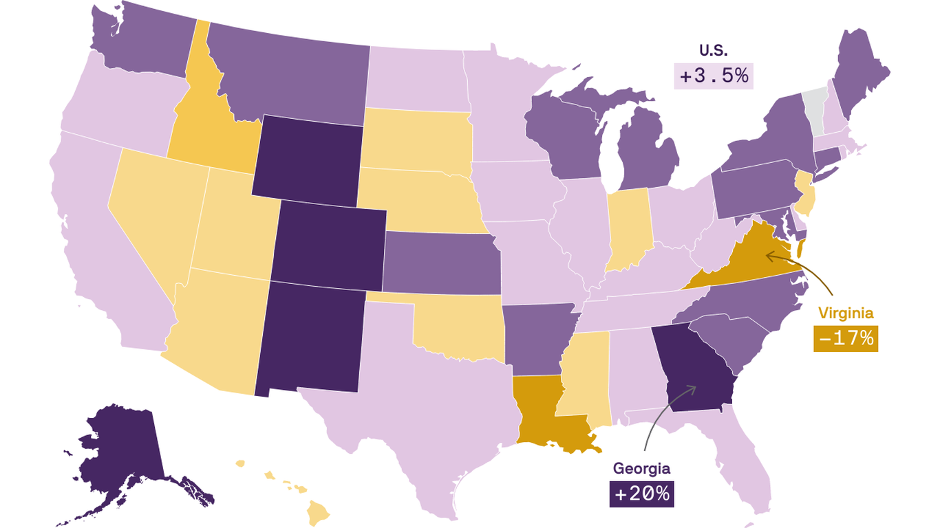 states-where-health-insurance-premiums-are-rising-and-falling-map