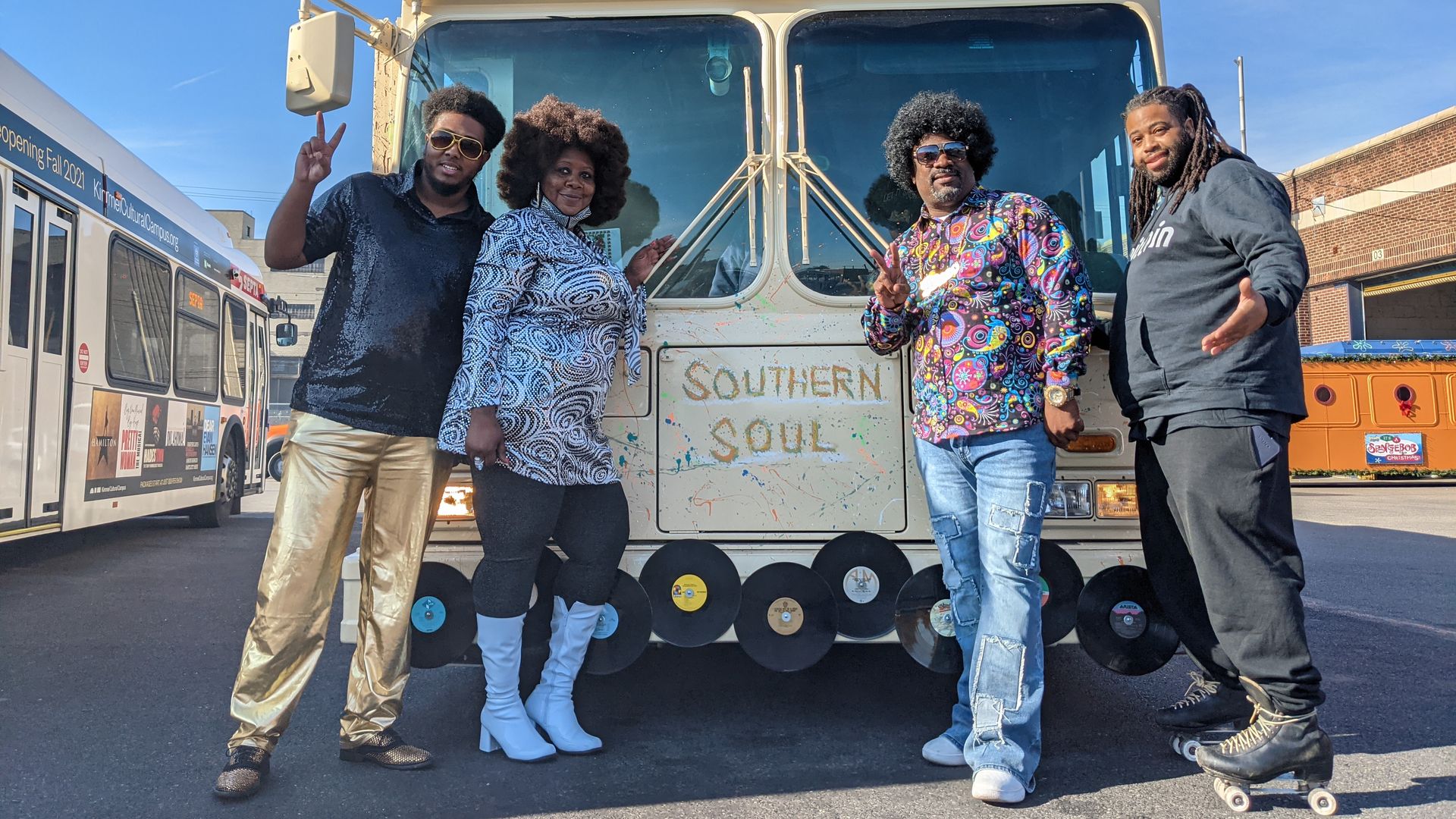 SEPTA bus drivers and workers from the transit agency's Southern District took home first place in its annual holiday vehicle decoration contest. 